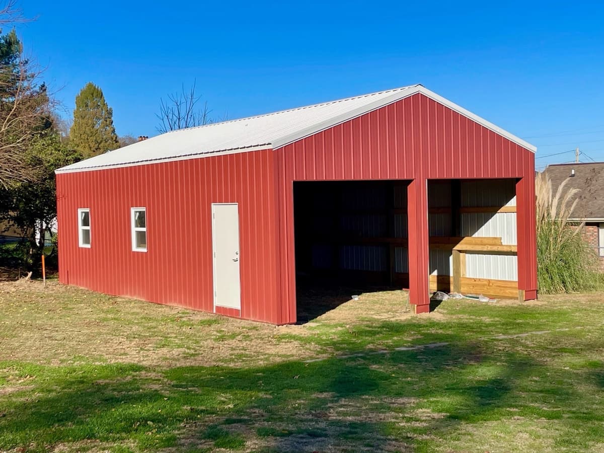 Board & Batten metal siding home