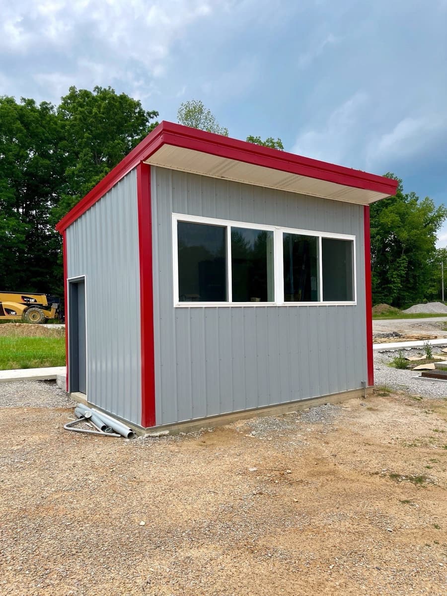 Park building with metal roofing